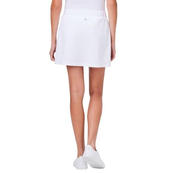 NIC+ZOE TECH STRETCH FAUX WRAP Golf Athletic SKORT in Paper White Size L - Picture 3 of 5
